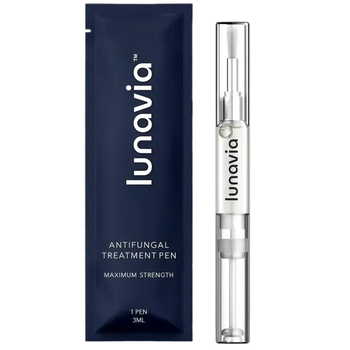 lunavia™ Antifungal Pen | Cures Most Athlete's Foot, Jock Itch, and Ringworm | 25% Undecylenic Acid with added Tea Tree, Jojoba, Clove Bud Oils & Aloe